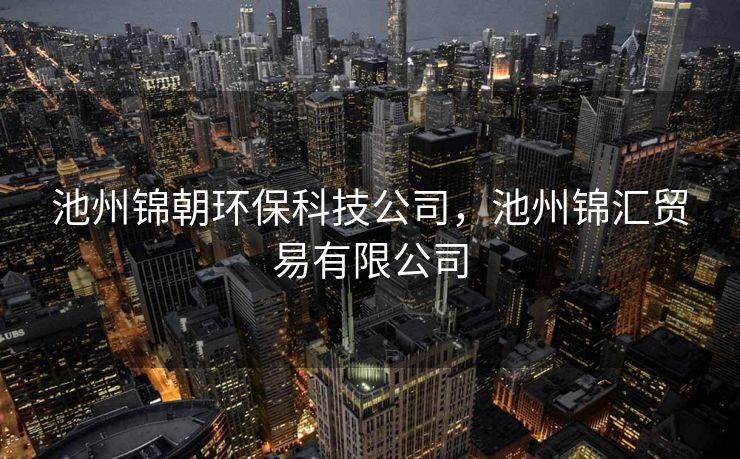 池州锦朝环保科技公司，池州锦汇贸易有限公司