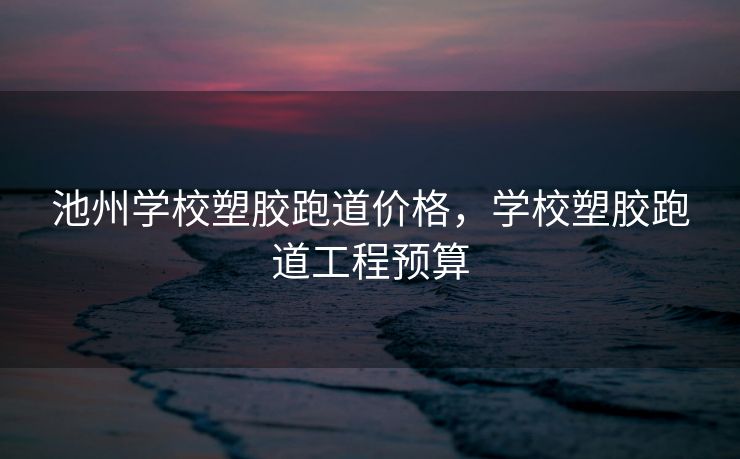 池州学校塑胶跑道价格，学校塑胶跑道工程预算