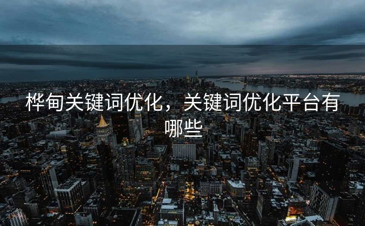 桦甸关键词优化，关键词优化平台有哪些